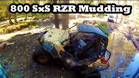 RZR 800 Polaris SxS - Stuck in Mud Hole