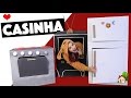 CASINHA DE BRINQUEDO PARA CRIANÇAS - TV, GELADEIRA E FOGÃO DE PAPELÃO | KIM ROSACUCA