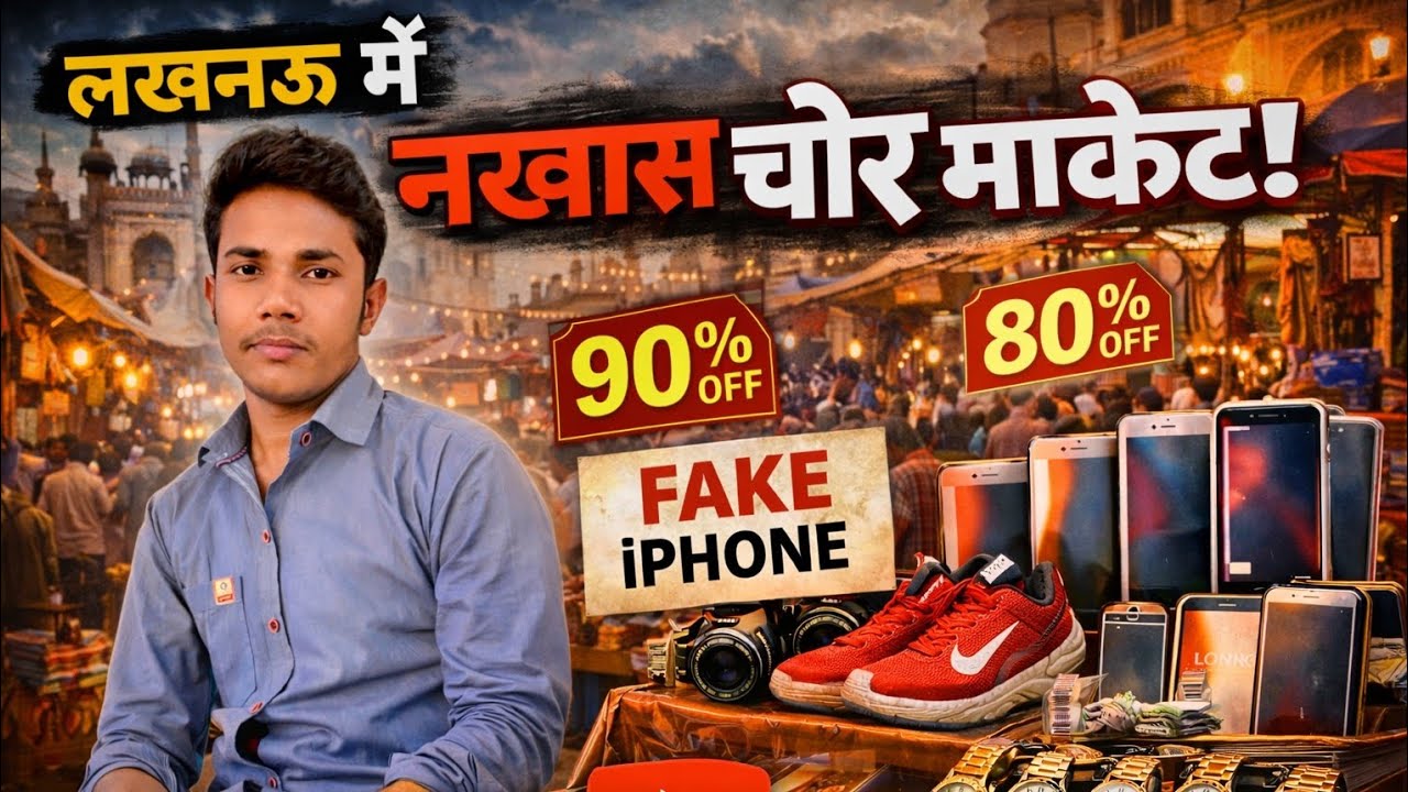 Lucknow Chor Market 😱 | Nakhas Chor Bazaar Full Tour | 90% Off सच या झूठ?