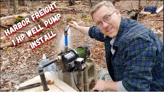 How To Install Harbor Freight 1 hp Shallow Well Pump (Part 2) | Shed to Tiny House/Cabin Conversion