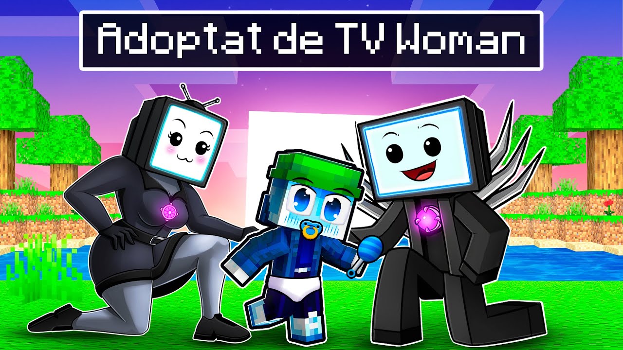 Ghetarul Este Adoptat De TV WOMAN pe Minecraft...