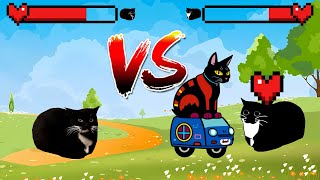 Maxwell Cat vs Maxwell Cat 2D meme video 06