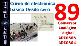 This is how an ADC works in practice | adc0808/adc0804 | Basic electronics course from scratch #89