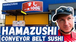 Hamazushi.. Conveyor Belt Sushi..!  Okinawa, Japan