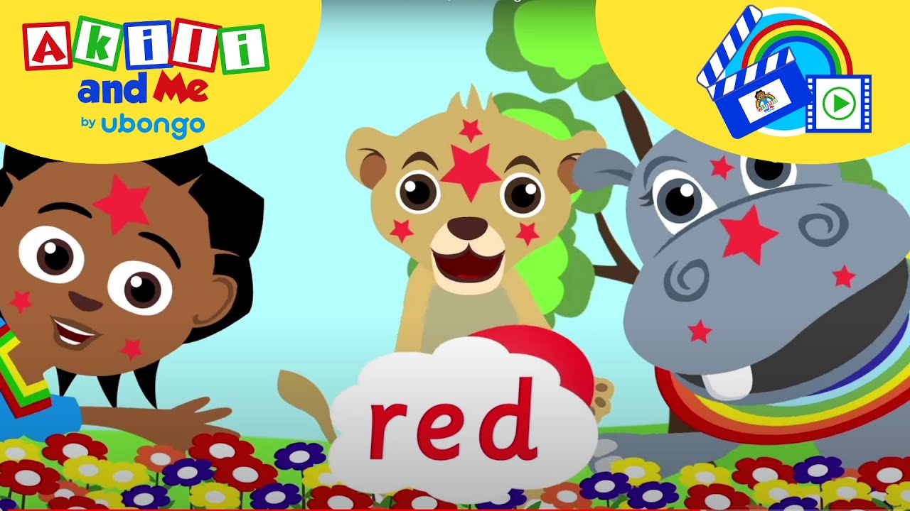 Colours of the Rainbow! | Compilations from Akili and Me | Learning videos for kdis