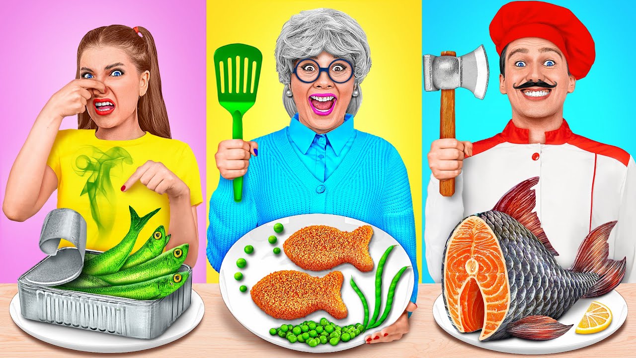 أنا مقابل جدتي في تحدي تحضير الطعام | معركة الغذاء الملحمية Multi DO Challenge