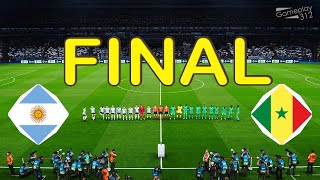 ARGENTINA vs SENEGAL | Final FIFA World Cup 2022 | MESSI vs MANE | PES GameplaY