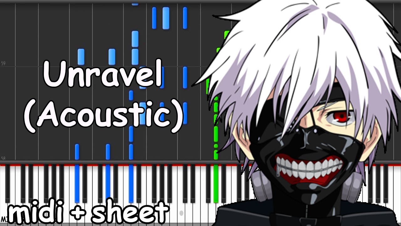 tokyo ghoul unravel acoustic piano sheet music