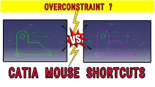 How to constraint drawing | what is over constraint | Mouse shortcuts for catia | tutorial | Video 2