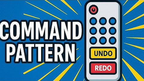 Command Design Pattern: UNDO/REDO Like a Pro | #BehaviouralDesignPattern | 2025