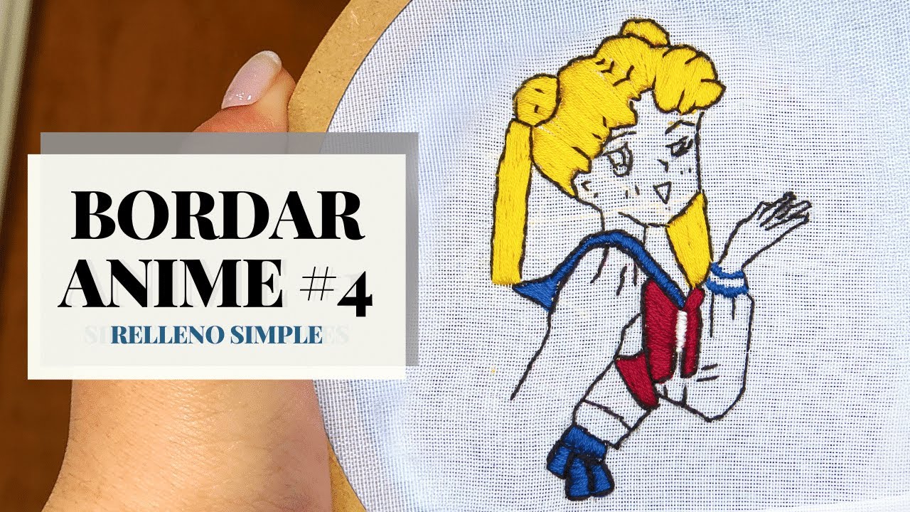 BORDADO DE PERSONAJES ANIME PASO A PASO - SAILOR MOON  / SERENA USAGI