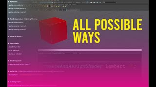 Create and Assign Materials in Autodesk Maya (All Possible Ways)