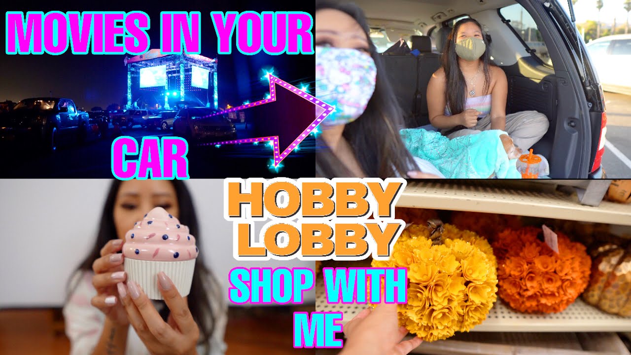SHOPPING AT HOBBY LOBBY FALL 2020 DECOR  + HOBBY LOBBY MINI HAUL & MOVIES IN YOUR CAR VENTURA COUNTY