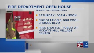 Free shuttle service for Franklin Fire Department's Open House