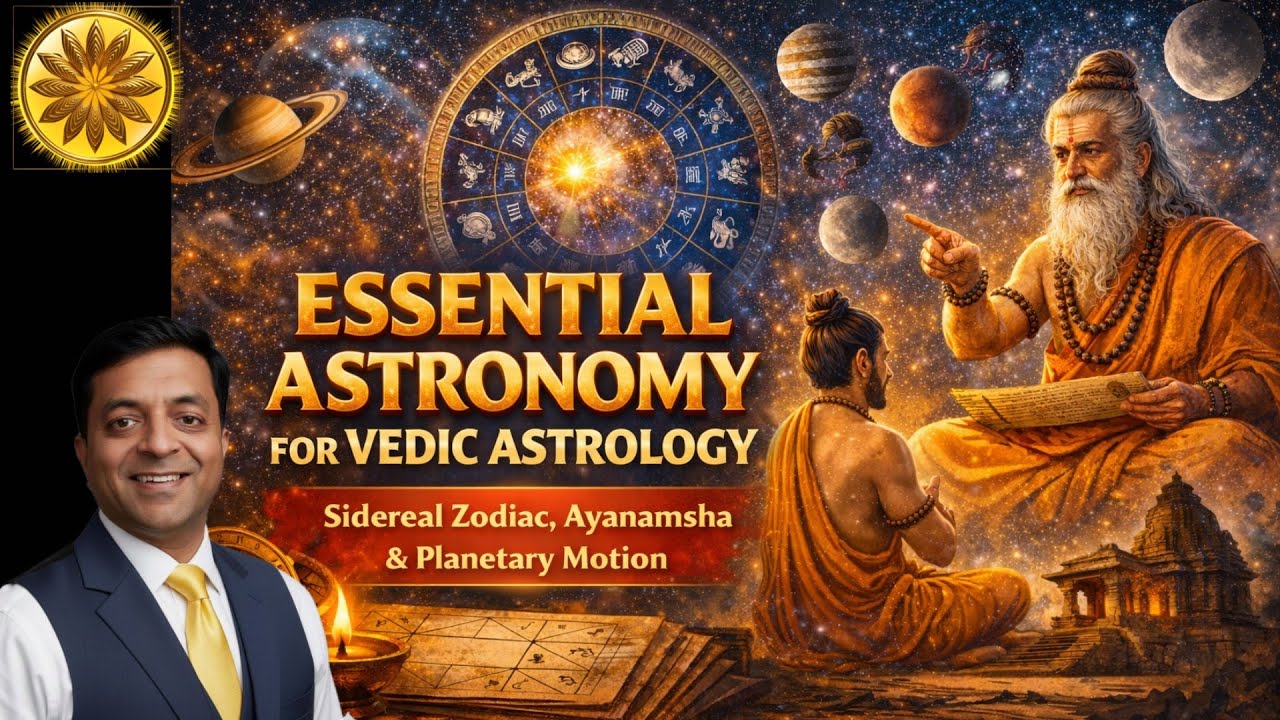 Essential Astronomy for Vedic Astrology | Sidereal Zodiac, Ayanamsha, Planetary Motion