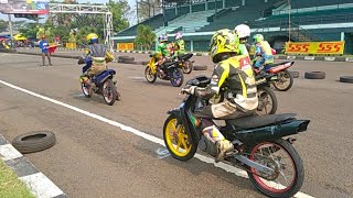 Race bebek corner 2T 125 cc Std mix rider. RoadRace Brigif Cimahi 8 Mei 2021