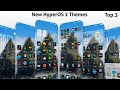 3 New HyperOS 2 control centre Themes for Xiaomi,Redmi,Poco | 3 Best HyperOS 2 Themes