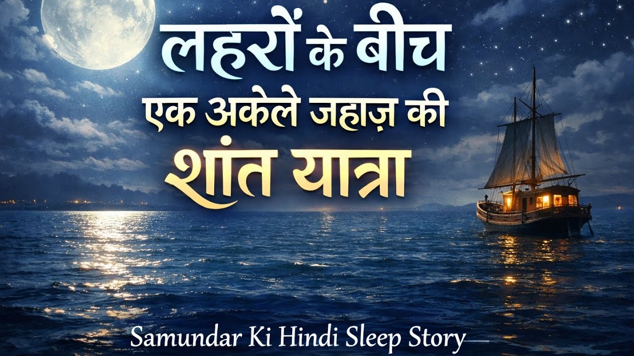 Lehron Ke Beech Ek Akele Jahaz Ki Shaant Yatra | Samundar Ki Hindi Sleep Story