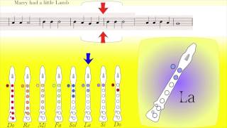 Mary had a little Lamb recorder tutorial chords