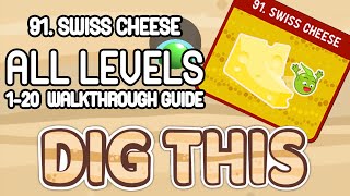 DIG THIS! LEVEL 91 (SWISS CHEESE) - ALL 20 LEVELS WALK THROUGH (dig it) / MULTI-SOLUTION