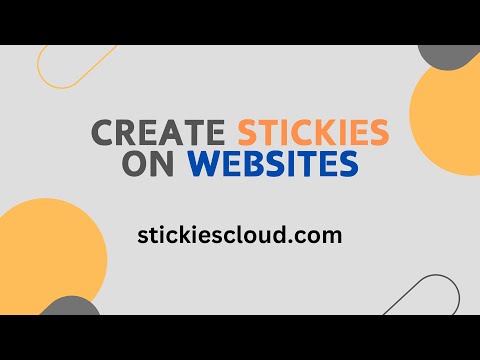 Creating Basic Sticky Notes on Any Website | stickiescloud.com #trending #stickies #trendingvideo