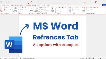 Complete Microsoft Word Tutorial - References Menu/Tab In MS Word | Urdu | Hindi