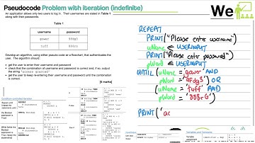 8 GCSE AQA Loops and Arrays Pseudocode - Worked through exam questions