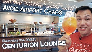 Escaping The Airport Chaos!  Exploring the Amex Centurion Lounge in Vegas