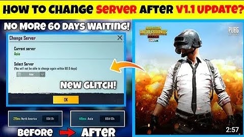 PUBG MOBILE SERVER CHANGE PROBLEM SOLUTION | HOW TO CHANGE SERVER BEFORE 60 DAY WITH LIVE PROOF