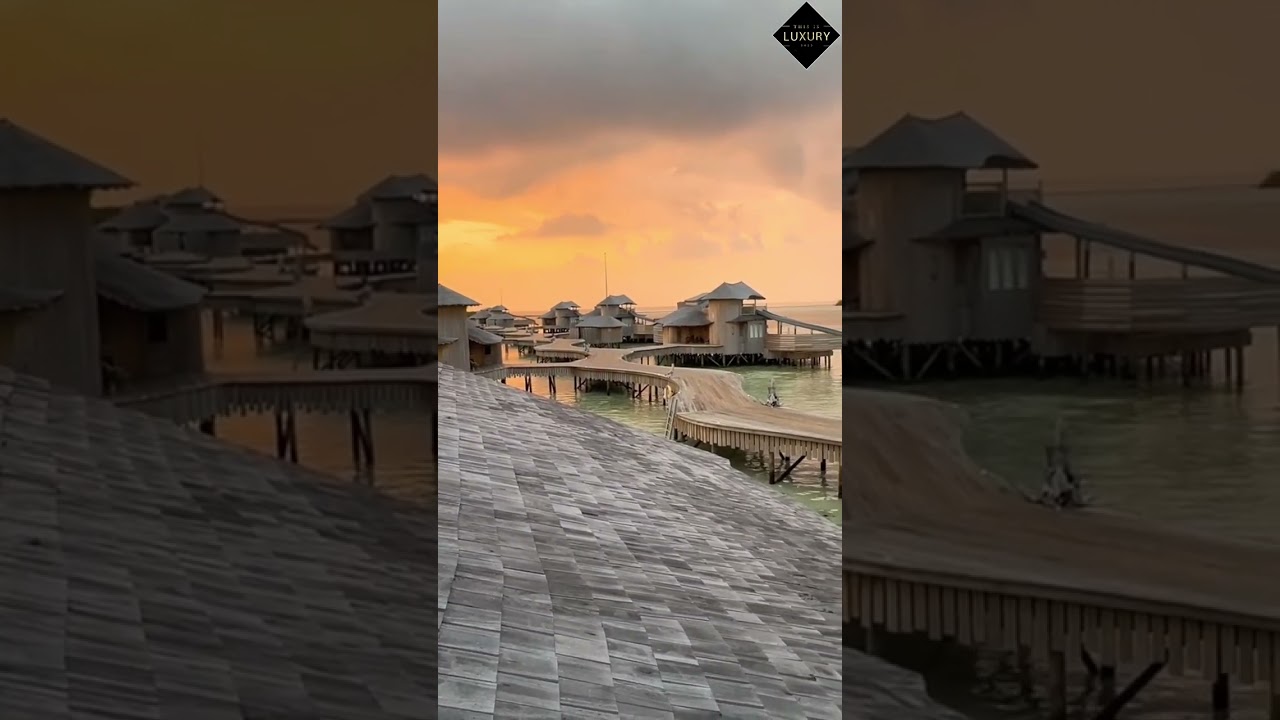 Sunsets over water world in The Maldives | luxury life style 