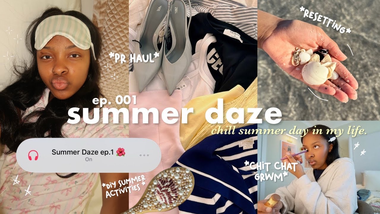 SUMMER DAZE ‧₊˚❀༉‧₊ // A Chill Summer Day In My Life, Grwm, Pr Haul, Resetting, & More!!