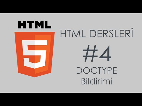 Video: HTML'de DTD nedir?
