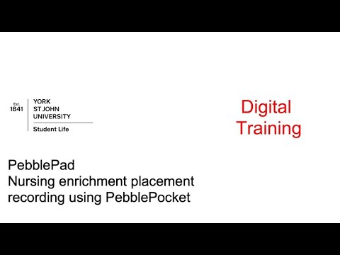 PebblePad Enrichment Placement