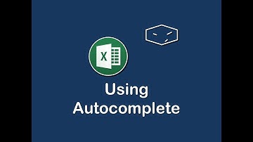ms office excel using autocomplete