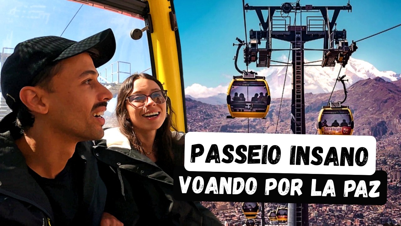 Tour panorâmico IMPERDÍVEL no MAIOR TELEFÉRICO do PLANETA | O que fazer em La Paz, Bolívia