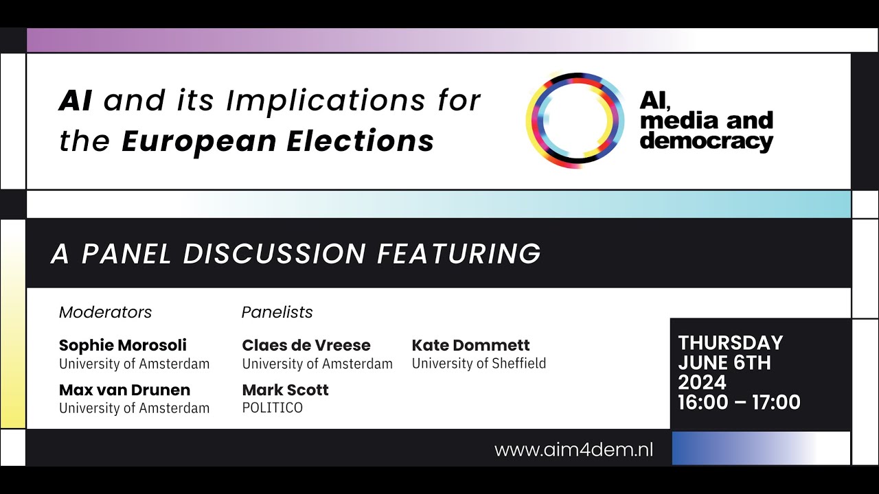 Discussion on AI and the European Elections - YouTube