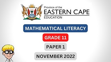 Maths Literacy Grade 11 Exam Paper