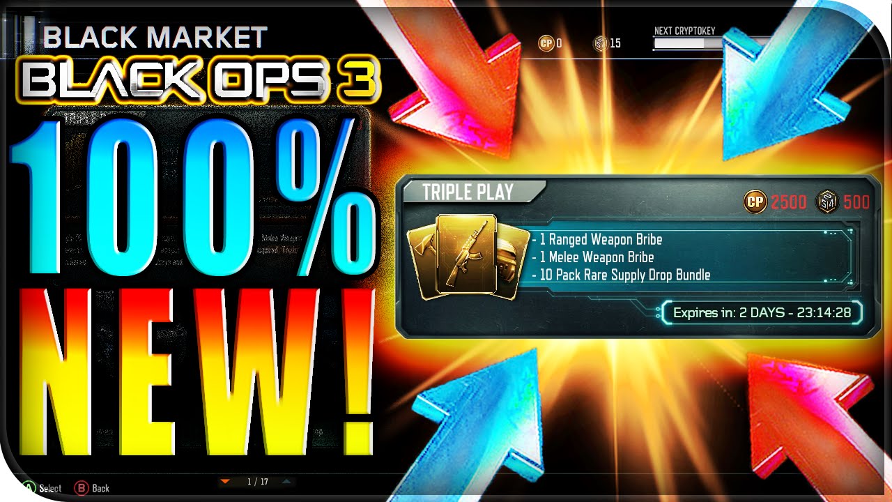 *NEW* TRIPLE PLAY DEAL IN BLACK OPS 3! - GUARANTEED NEW RANGED & MELEE WEAPONS - NEW BO3 TRIPLE PLAY