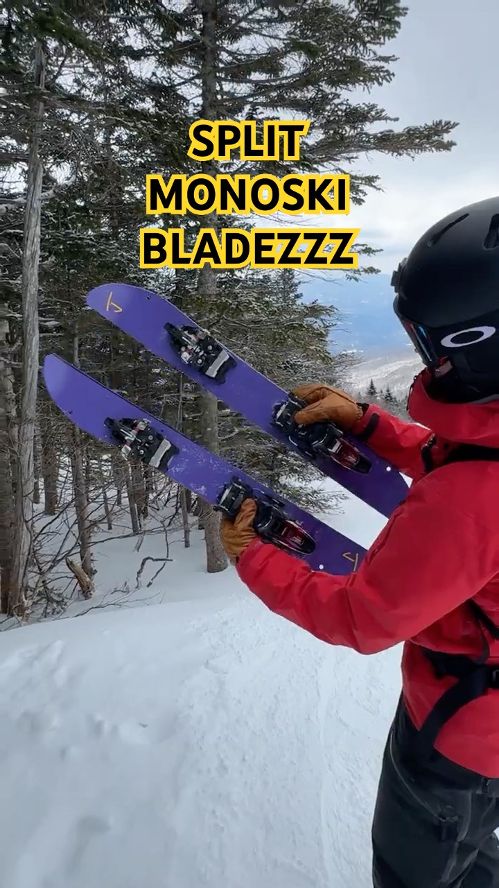Split Monoski Bladezzz by J skis - YouTube