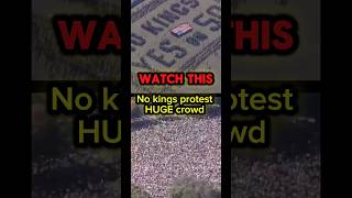 No kings protest across the whole country huge crowds #protest #nokings #shorts
