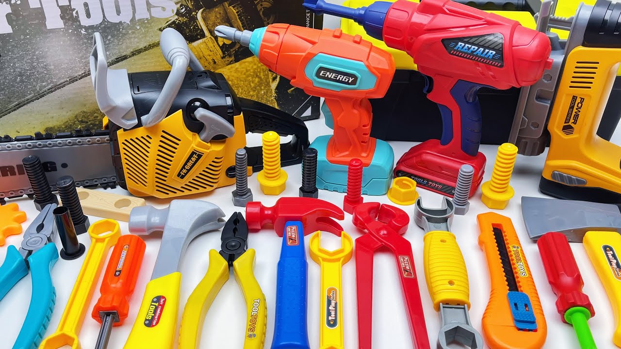 11 min to open the box, satisfied with the electric screwdriver, screw assembly toolbox | Toy Review