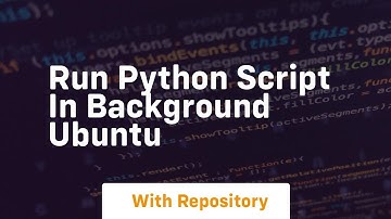 run python script in background ubuntu
