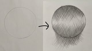 How to Draw a 3D Sphere with Cross Hatching