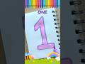 Learning Number 1 Coloring Craft DIY Easy Fun Tutorial #Coloring #Drawing #supersimple #nurseryrhyme