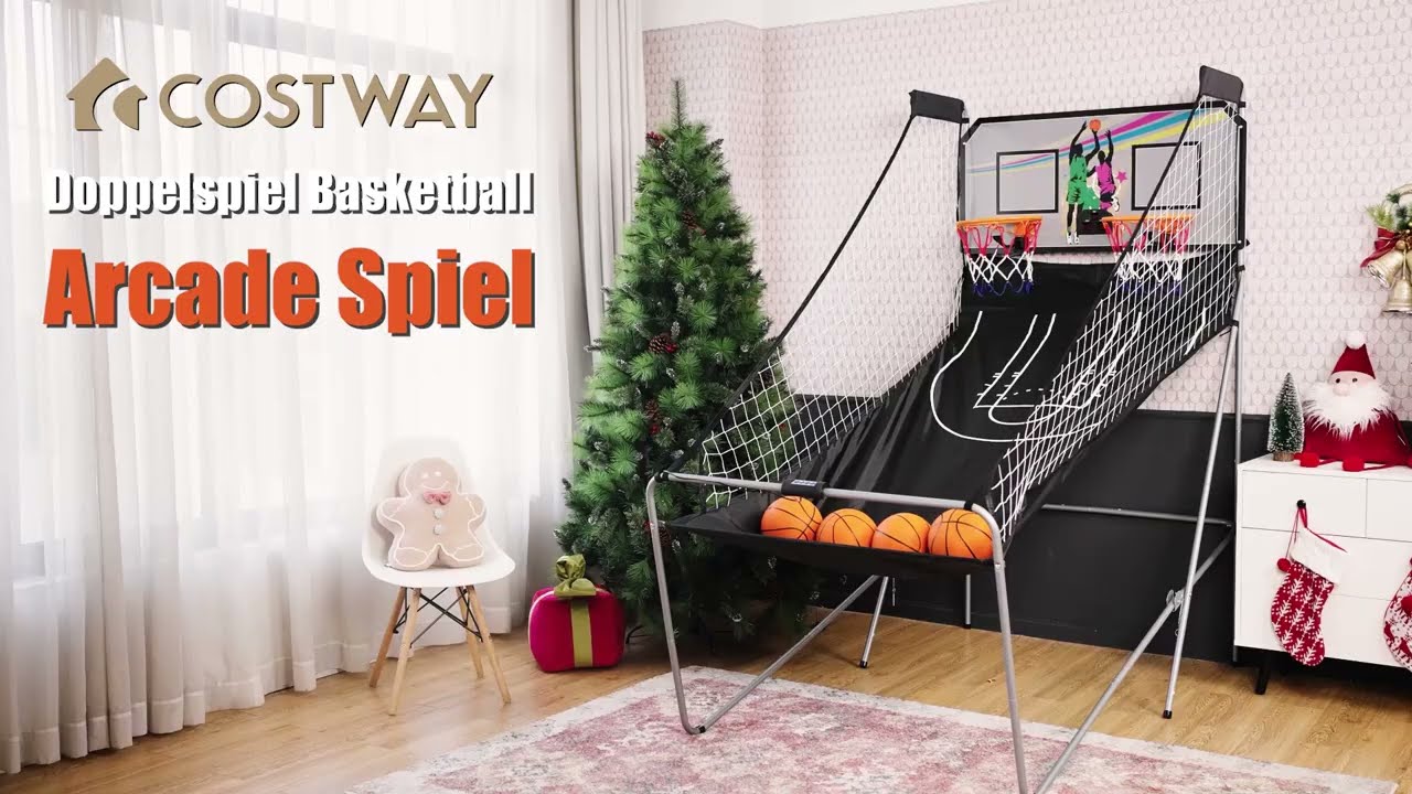 Costway Doppelspiel Basketball Automat