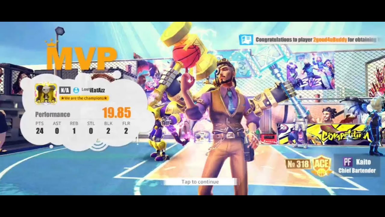 STREETBALL ALLSTAR - KAITO SCORE 24 PTS / 1 REB / 2 BLK / 2 FLR