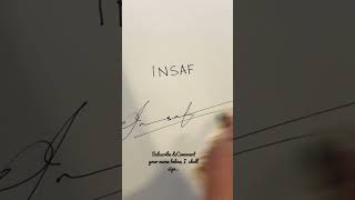 Insaf- comment your name below#love #life #music #calmdown