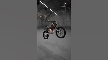 I spent a day in blender animating a bike #blender #render #cgi #motard #motocross #enduro #ktm