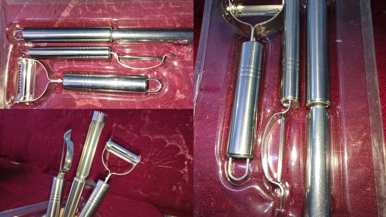 Stainless Steel Vegetable Peeler Set Multipurpose Fruit And Vegetable Peeler With Apple Corer 