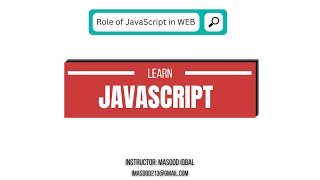 Lecture 02 | The Role of JavaScript in WEB DEVELOPMENT | Full Stack Web Development | URDU | HINDI